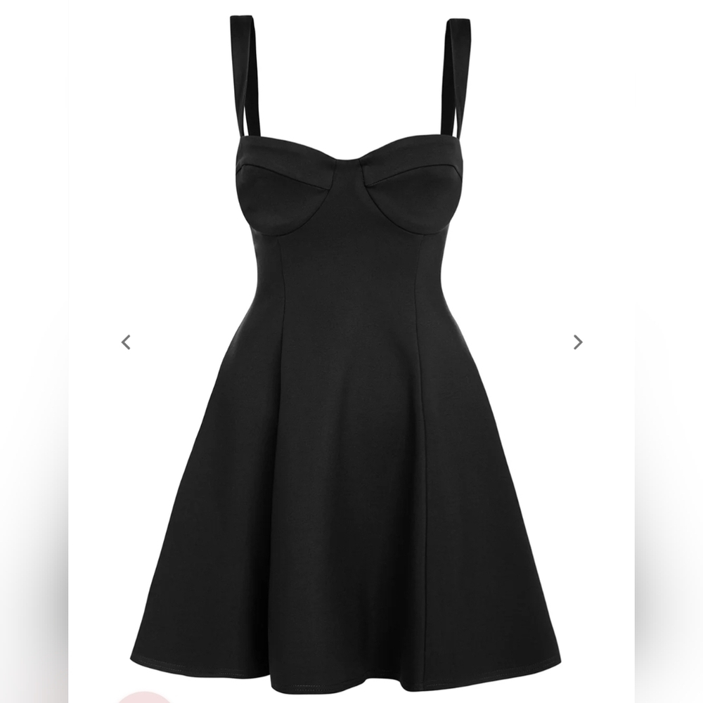 Selkie Caviar Chateau Black Mini Dress - 1X - NWT